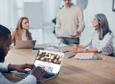 KYIV, UKRAINE DECEMBER 6, 2019: selective focus of african ame